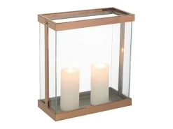 Hot J-Line Soporte para vela de vidrio 32*15*35.5 cm Dorado