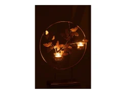 J-Line Soporte para velas de metal 35*14*46.5 cm Dorado Discount