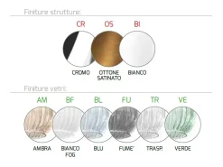 Sosp. Cromo 1 Luce Vetro Bianco Fog Blanco Discount