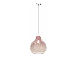 Sale Sosp. Cromo 1 Luce Vetro Grande Rubino Marru00f3n chocolate
