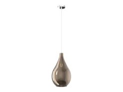 Hot Sosp. Cromo 1 Luce Vetro Medio Bronzo Bronce