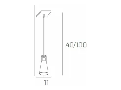 Discount Sospensione Contemporanea Cone Metallo Cromo Vetro Bianco Satinato 1 Luce E27 Blanco