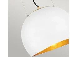 Lámpara Suspendida-Sospensione Contemporanea Nula Acciaio 1 Luce E27 Blanco