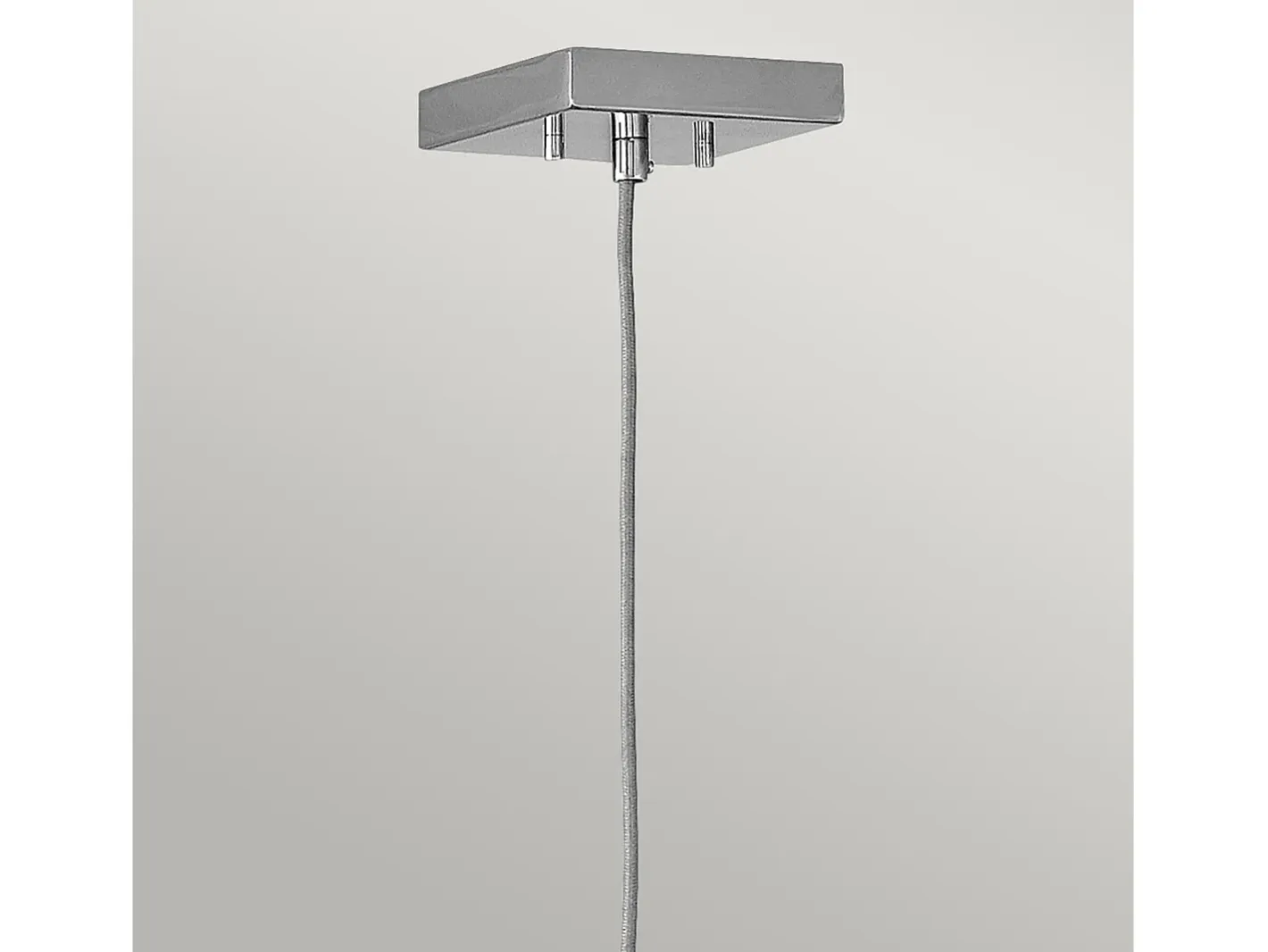 Sospensione Contemporanea Ensemble Acciaio Nichel Lucido 1 Luce E27 Gris