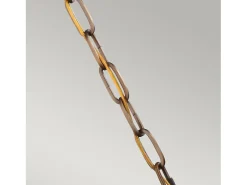 Lámpara Suspendida-Sospensione Contemporanea Cadence Acciaio Ottone Antico Vetro Nero 1 Luce E27 Negro