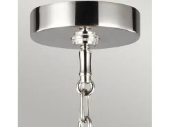 Online Sospensione Contemporanea Harper Acciaio Nichel Lucido Vetro 1 Luce E14 Gris