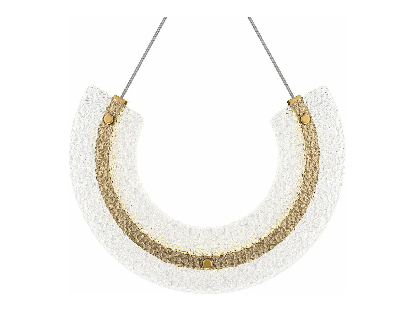Maytoni Lámpara Suspendida-Sospensione Contemporanea Maya Alluminio Oro 1 Luce Diffusore Vetro Dorado