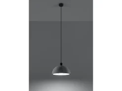 New Sollux Lighting Sospensione Cupola Grigio Chiaro E27 Cúpula colgante claro E27 Gris