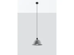 New Sollux Lighting Sospensione Cupola Grigio Chiaro E27 Cúpula colgante claro E27 Gris