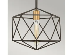 Sospensione Industrial Nordica Astrid Metallo Bronzo Opaco 1 Luce E27 Bronce Hot