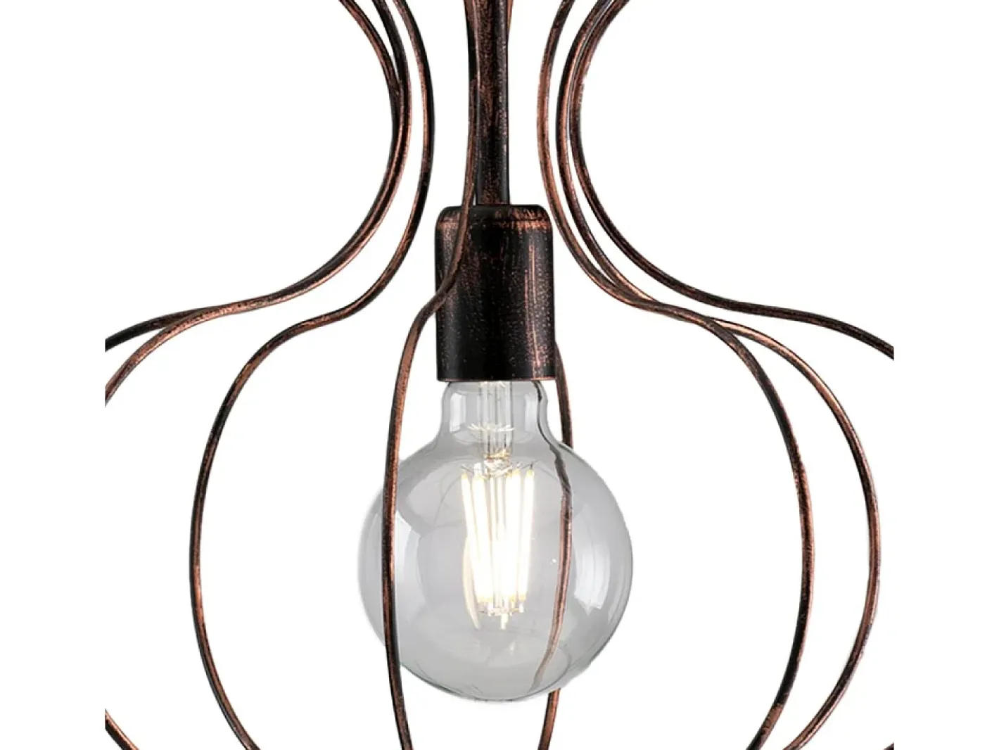 Sale Sospensione Industrial Titty 1 Luce Ferro Laccato Nero E Rame Cobrizo