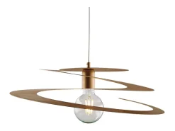 Clearance Sospensione Moderna 1 Luce Spring Ferro Laccato Oro Taglio Laser Dorado