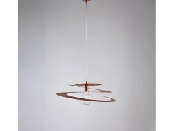 Sale Sospensione Moderna 1 Luce Spring Ferro Laccato Rame Taglio Laser Cobrizo
