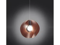 Sale Sospensione Moderna Atom Polilux ® Rame E Metallo Cromo 1 Luce E27 D54Cm Cobrizo