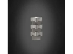 Lámpara Suspendida-Sospensione Moderna Building Polilux ® Argento E Metallo Cromo 1 Luce E27 Plateado