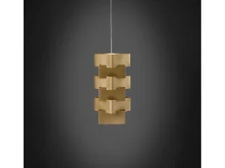 Best Sospensione Moderna Building Polilux ® New Gold E Metallo Cromo 1 Luce E27 Dorado