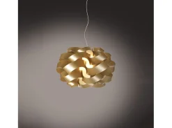 Sospensione Moderna Cloud Polilux ® New Gold E Metallo Cromo 1 Luce E27 D.50Cm Dorado Discount