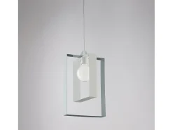 Online Sospensione Moderna Duplo 1 Luce Ferro Laccato Bianco E Grigio Blanco