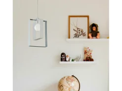 Online Sospensione Moderna Duplo 1 Luce Ferro Laccato Bianco E Grigio Blanco