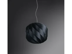 Lámpara Suspendida-Sospensione Moderna Globe Polilux ® Nero E Metallo Cromo 1 Luce E27 Negro