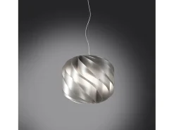 Sospensione Moderna Globe Polilux ® Argento E Metallo Cromo 1 Luce E14 Plateado