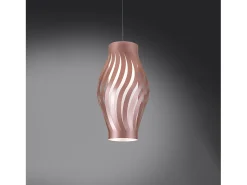 Hot Sospensione Moderna Helios Polilux ® Pink Metal 1 Luce E27 H32Cm Blanco