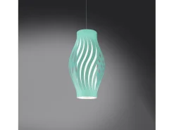 Clearance Sospensione Moderna Helios Polilux ® Verde Pastello 1 Luce E27 Blanco