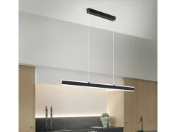 Lámpara Suspendida-Sospensione Moderna Kante Metallo Bianco Led 48W 3000K Blanco