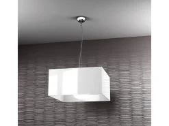 New Sospensione Moderna Lift Metallo Cromo 1 Luce E27 Plateado
