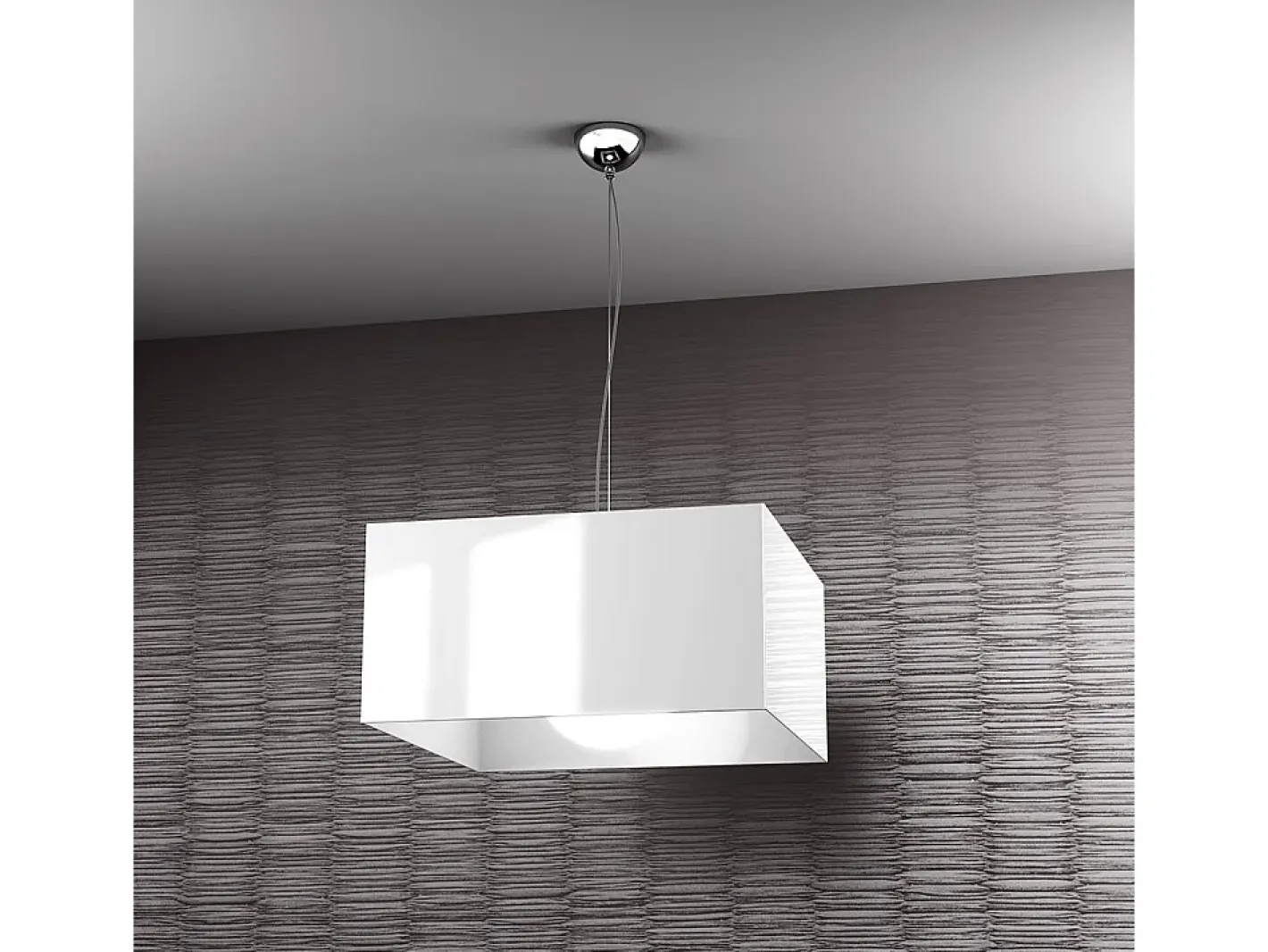 New Sospensione Moderna Lift Metallo Cromo 1 Luce E27 Plateado