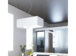 Lámpara Suspendida-Sospensione Moderna Loft Metallo Cromo 2 Luci E27 Plateado