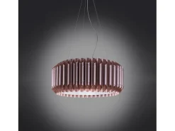 Sospensione Moderna Louise Polilux ® Pink Metal E Metallo Cromo 1 Luce E27 D60Cm Plateado Best