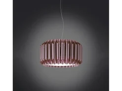 Sospensione Moderna Louise Polilux ® Pink Metal E Metallo Cromo 1 Luce E27 Plateado New