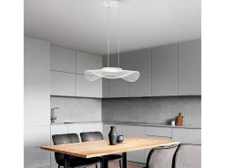 Sospensione Moderna Medusa Metallo Bianco Acrilico Led 30W 3000K Blanco Outlet