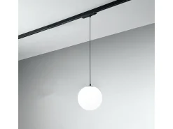 Hot Sospensione Moderna Per Sistema In Binario Nero Led Grande Negro