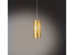 Sospensione Moderna Pois Polilux ® New Gold Materie Plastiche Bianco 1 Luce E27 Dorado Hot