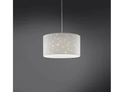 Lámpara Suspendida-Sospensione Moderna Pois Polilux ® Bianco Materie Plastiche 1 Luce E27 D40Cm Blanco