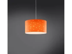 Sale Sospensione Moderna Pois Polilux ® Arancione 1 Luce E27 D40Cm Blanco