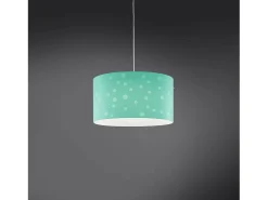 New Sospensione Moderna Pois Polilux ® Verde Pastello 1 Luce E27 D40Cm Blanco
