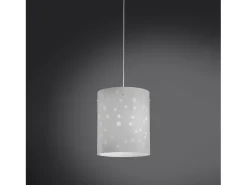 Sospensione Moderna Pois Polilux ® Bianco Materie Plastiche 1 Luce E27 D27Cm Blanco Outlet