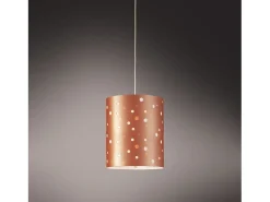 Lámpara Suspendida-Sospensione Moderna Pois Polilux ® Rame 1 Luce E27 D27Cm Blanco