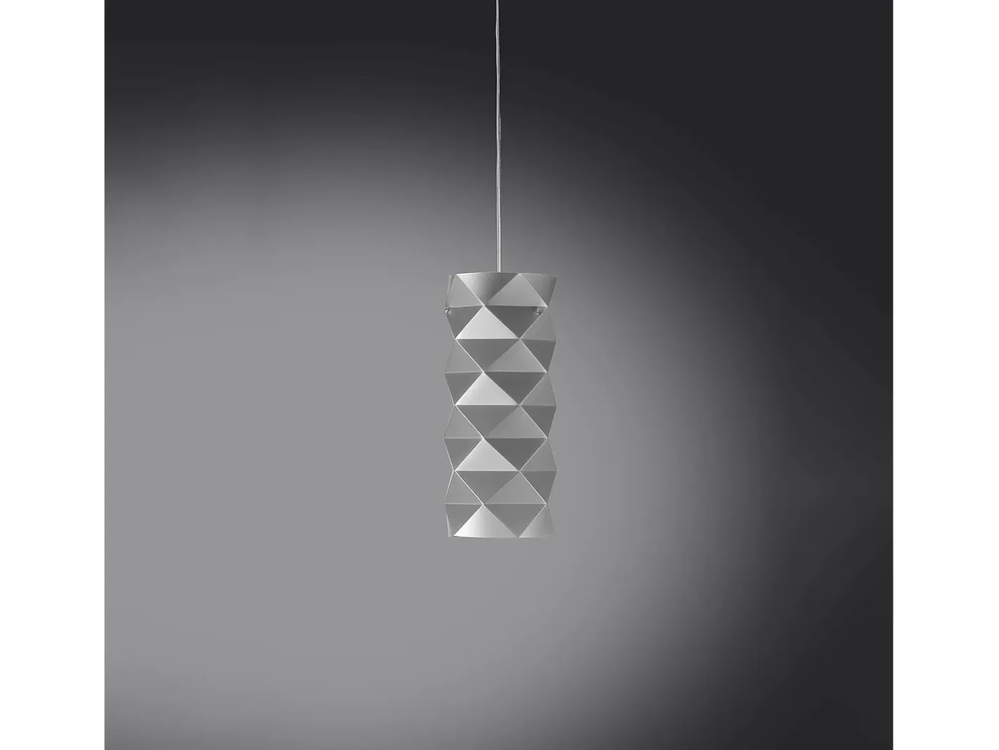 Lámpara Suspendida-Sospensione Moderna Prisma Polilux ® Argento E Metallo Cromo 1 Luce E27 Plateado