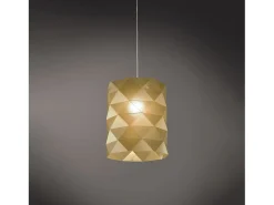 Sospensione Moderna Prisma Polilux ® New Gold E Metallo Cromo 1 Luce E27 D27Cm Dorado Online