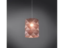 Sospensione Moderna Prisma Polilux ® Pink Metal E Metallo Cromo 1 Luce E27 D27Cm Plateado