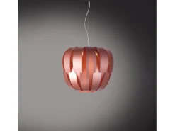 Clearance Sospensione Moderna Queen Polilux ® Pink Metal E Metallo Cromo 1 Luce E27 Plateado