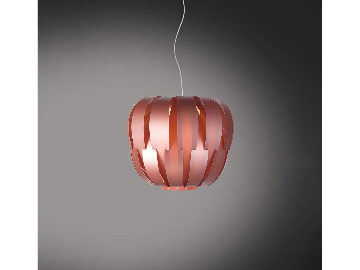 Clearance Sospensione Moderna Queen Polilux ® Pink Metal E Metallo Cromo 1 Luce E27 Plateado