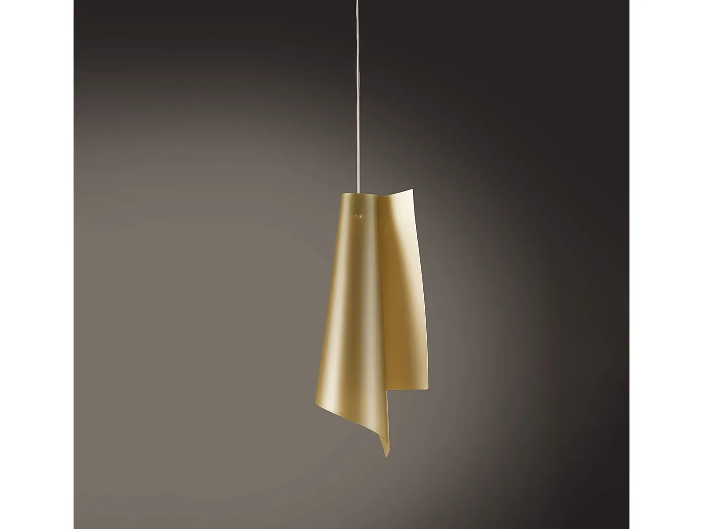 Hot Sospensione Moderna Vela Polilux ® New Gold E Metallo Cromo 1 Luce E27 H68Cm Dorado