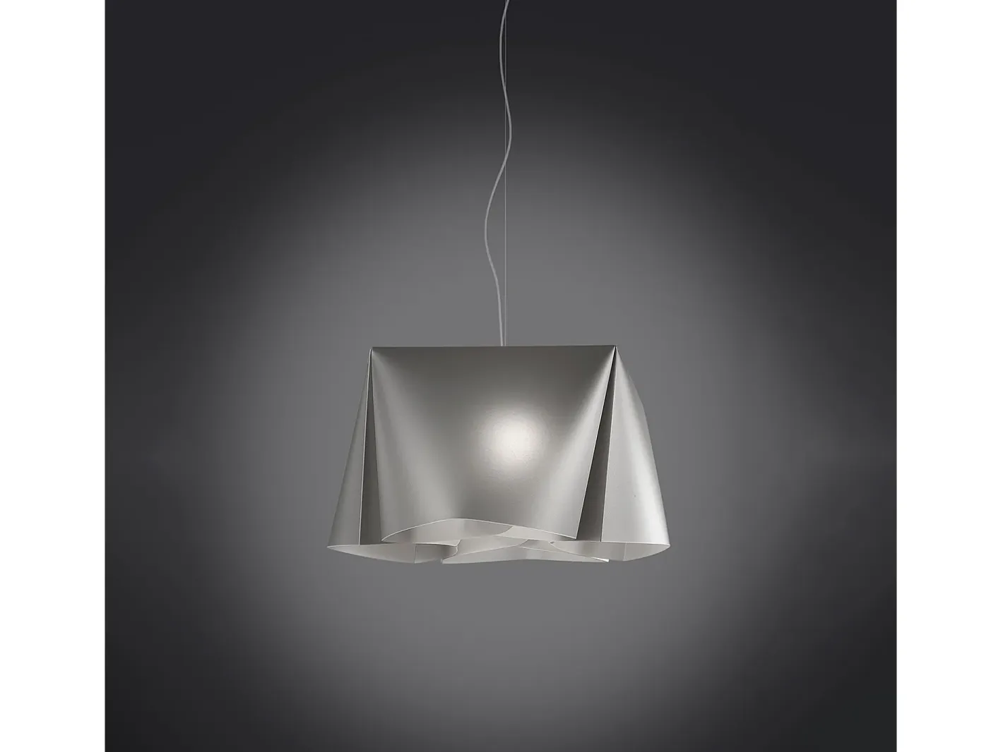 Discount Sospensione Moderna Wanda Polilux ® Argento E Metallo Cromo 1 Luce E27 D45Cm Plateado