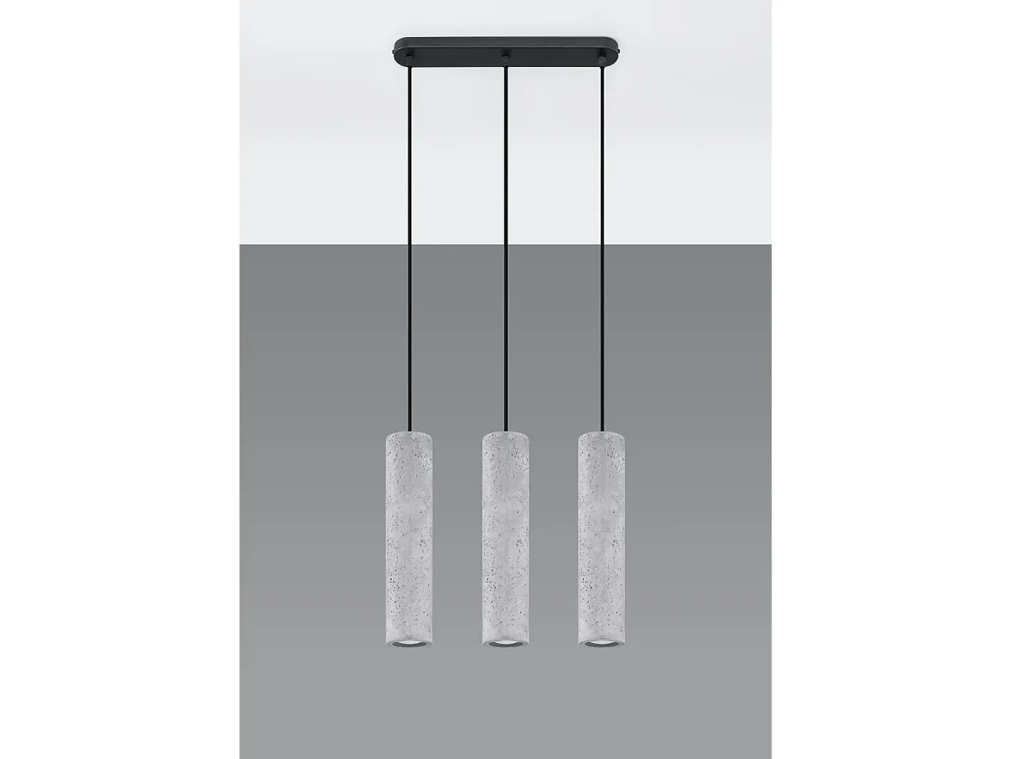 Best Sollux Lighting Sospensione Tripla Grigio Chiaro GU10 Lámpara colgante triple claro GU10 Gris