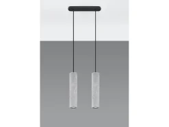 Clearance Sollux Lighting Sospensione Twin Grigio Chiaro GU10 Lámpara colgante Twin claro GU10 Gris
